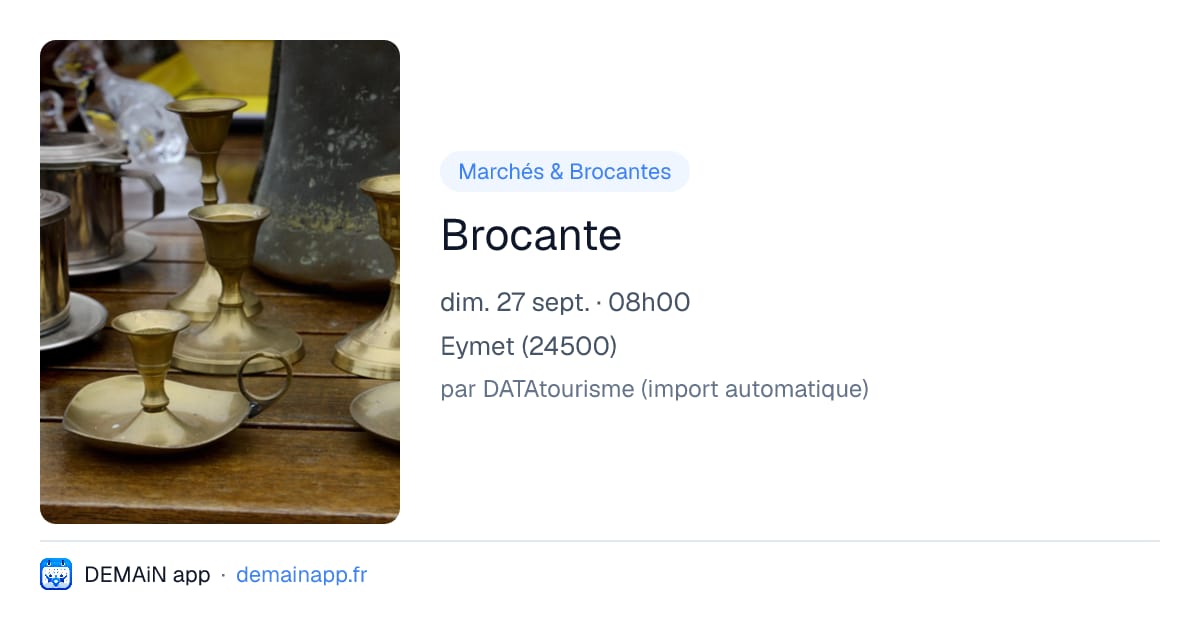 Brocante — Eymet