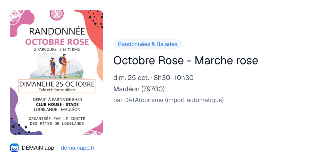 Octobre Rose - Marche rose — Mauléon