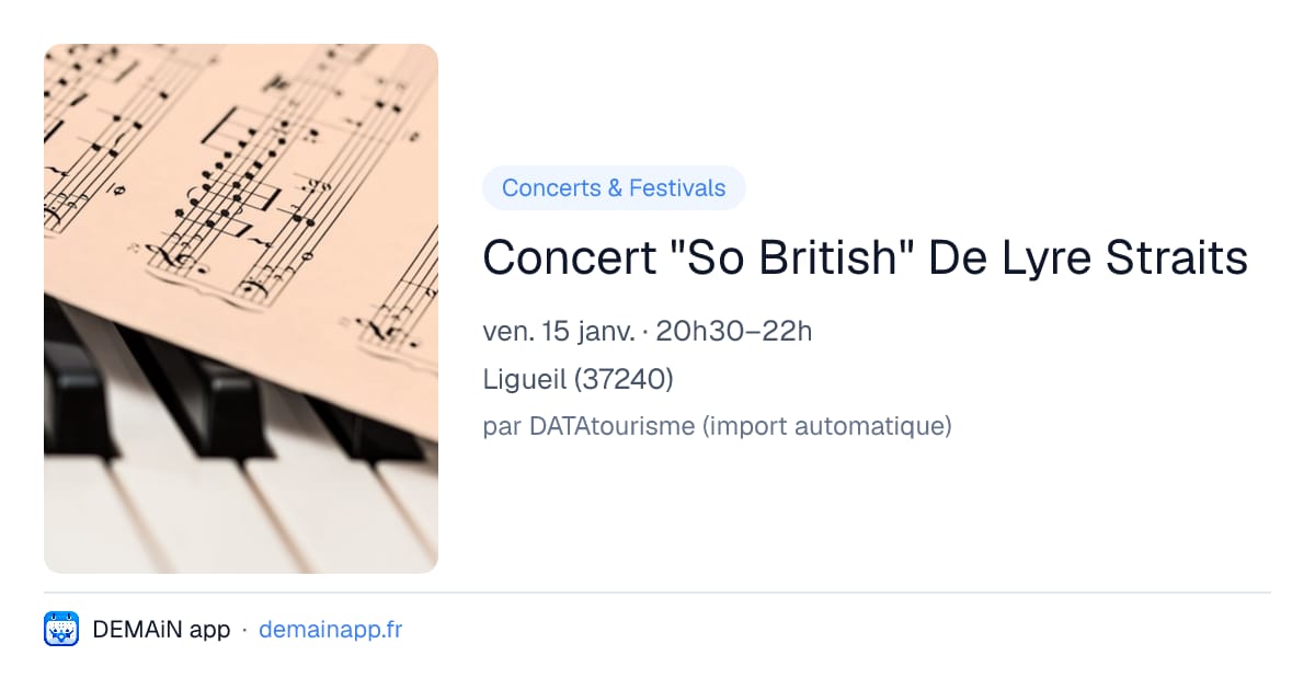 Concert "So British" De Lyre Straits — Ligueil