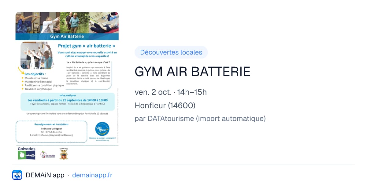 GYM AIR BATTERIE — Honfleur