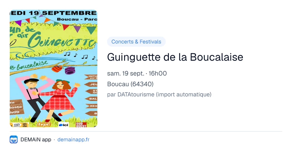 Guinguette de la Boucalaise — Boucau