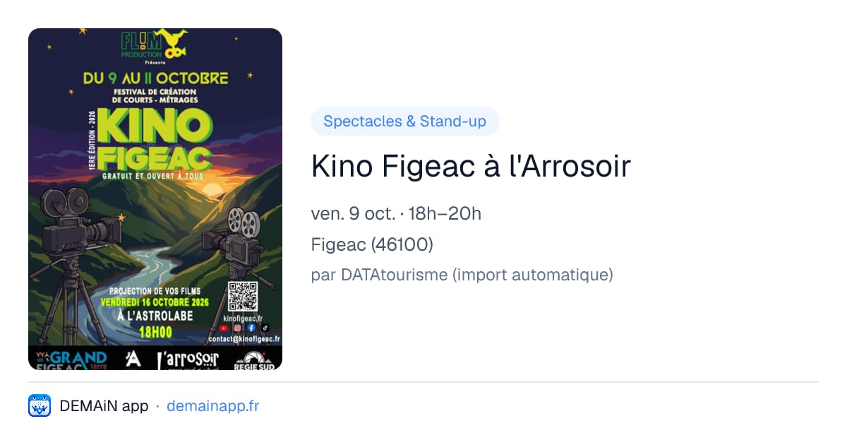 Kino Figeac à l'Arrosoir — Figeac