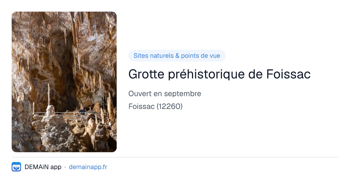 Grotte préhistorique de Foissac — Foissac