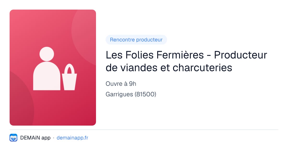 Les Folies Fermières - Producteur de viandes et charcuteries — Garrigues