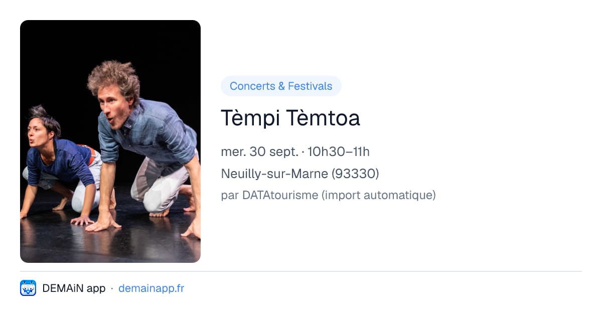 Tèmpi Tèmtoa — Neuilly-sur-Marne