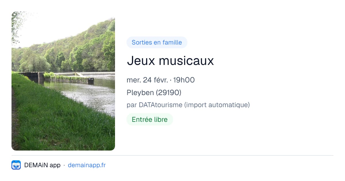 Jeux musicaux — Pleyben