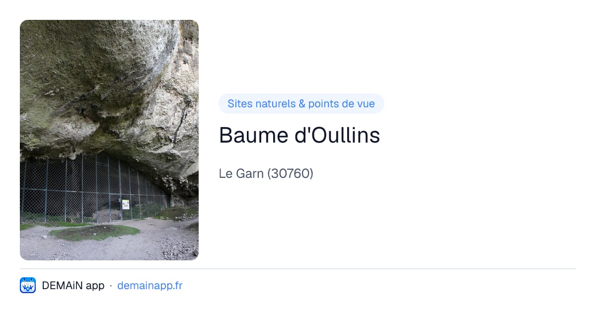 Baume d'Oullins — Le Garn