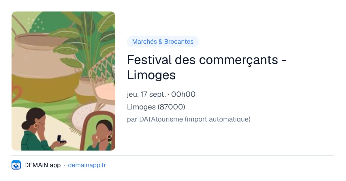 Festival des commerçants - Limoges — Limoges