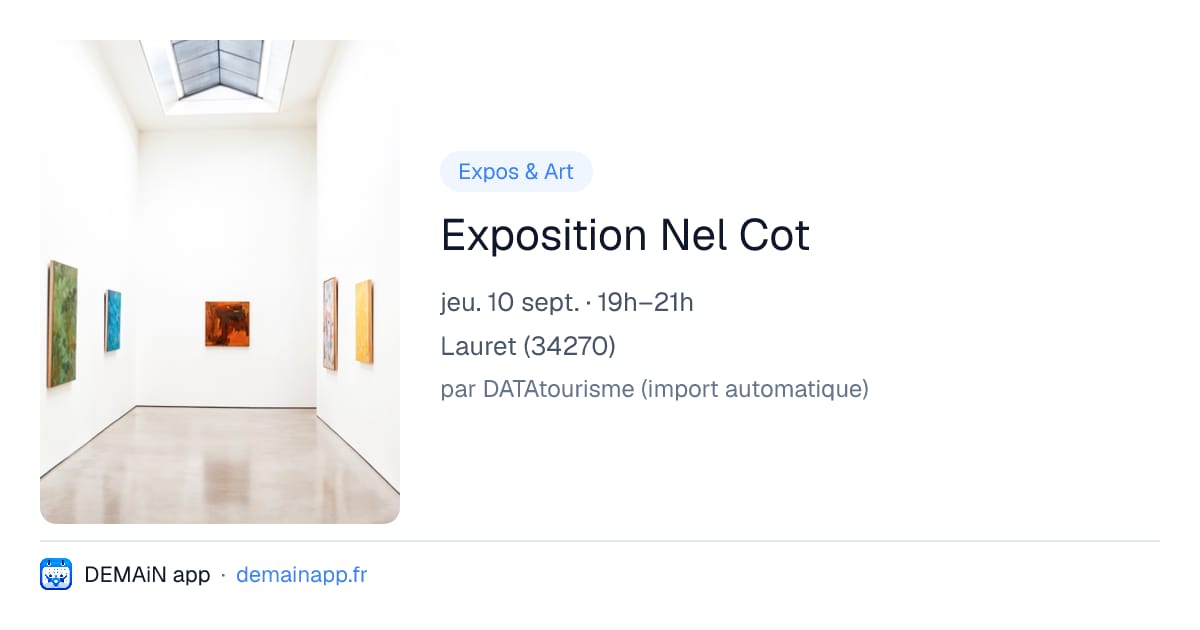 Exposition Nel Cot — Lauret