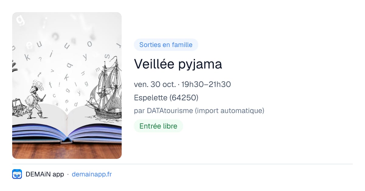 Veillée pyjama — Espelette