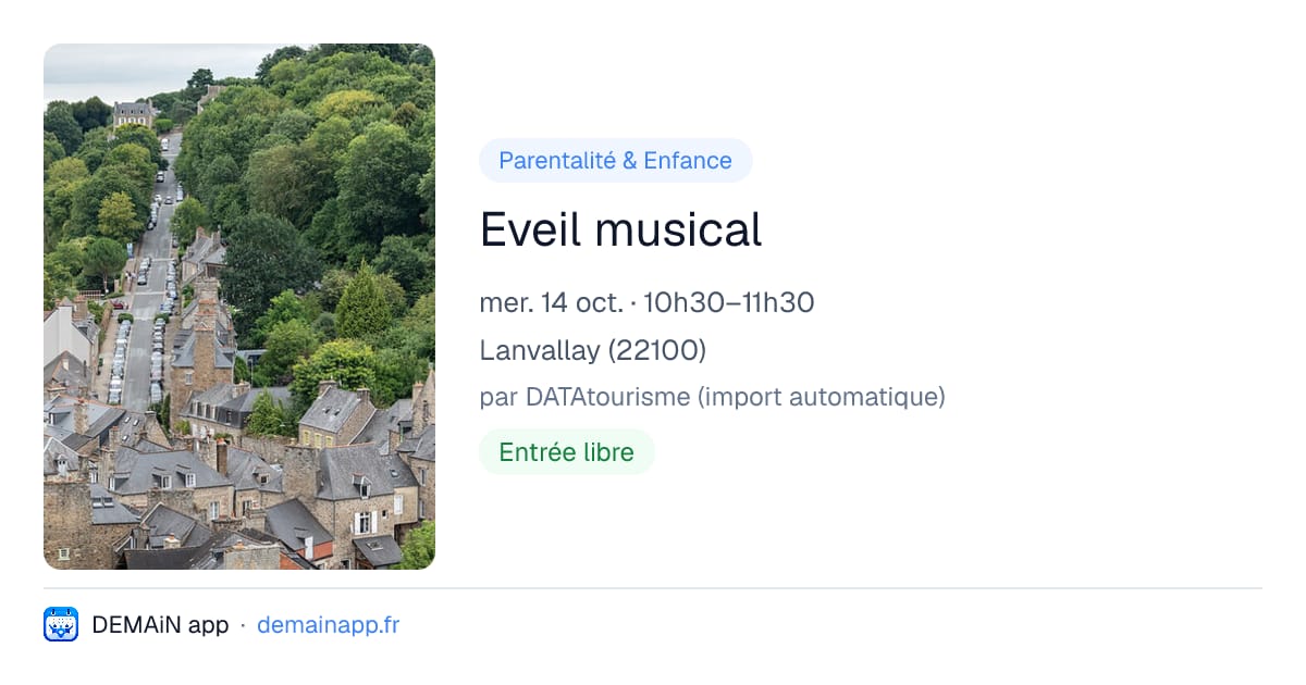 Eveil musical — Lanvallay
