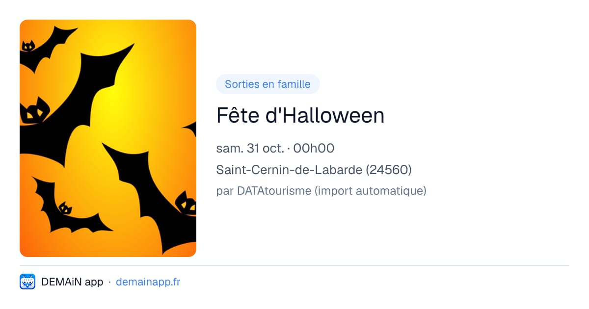 Fête d'Halloween — Saint-Cernin-de-Labarde