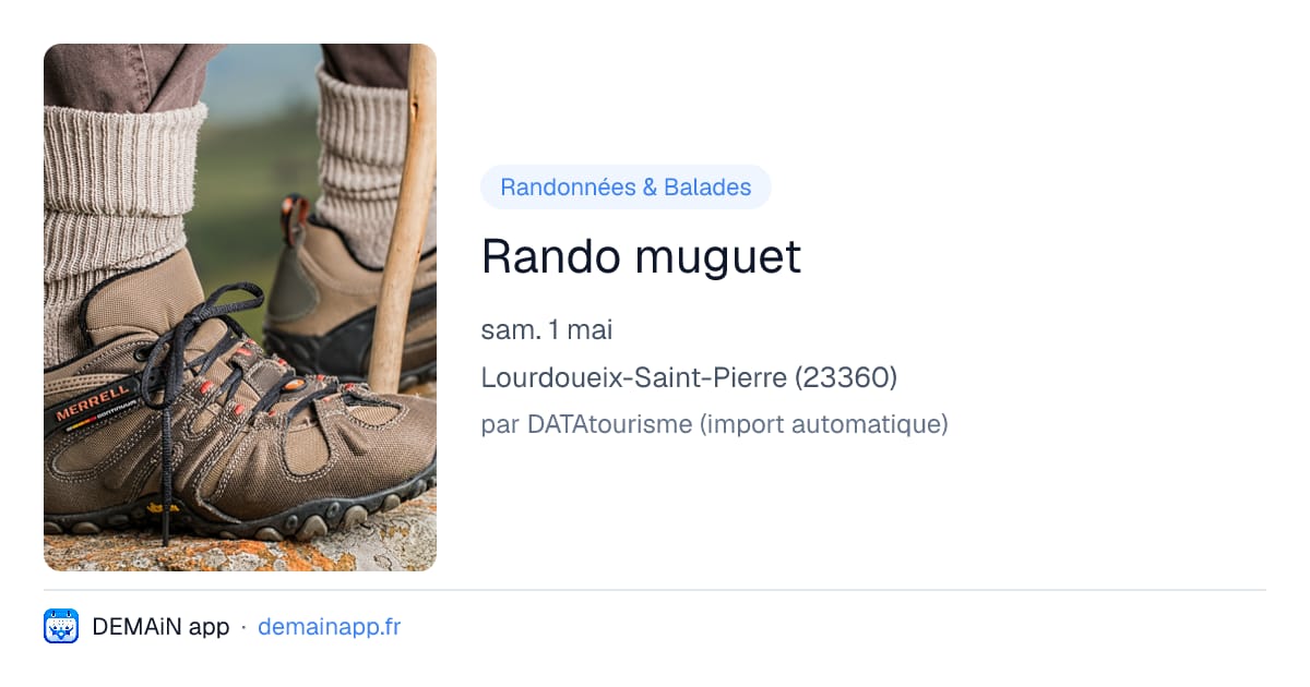 Rando muguet — Lourdoueix-Saint-Pierre