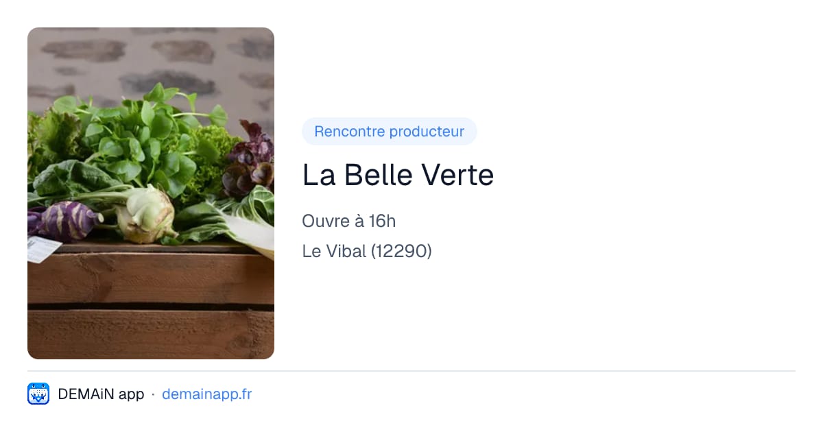La Belle Verte — Le Vibal