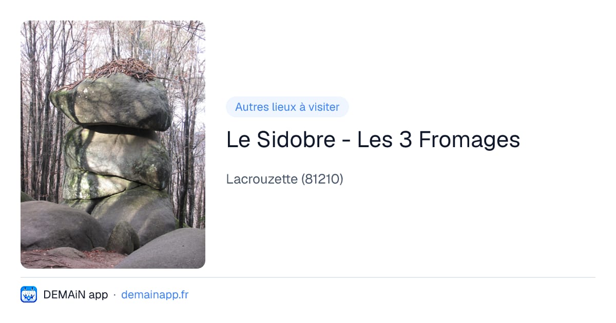 Le Sidobre - Les 3 Fromages — Lacrouzette