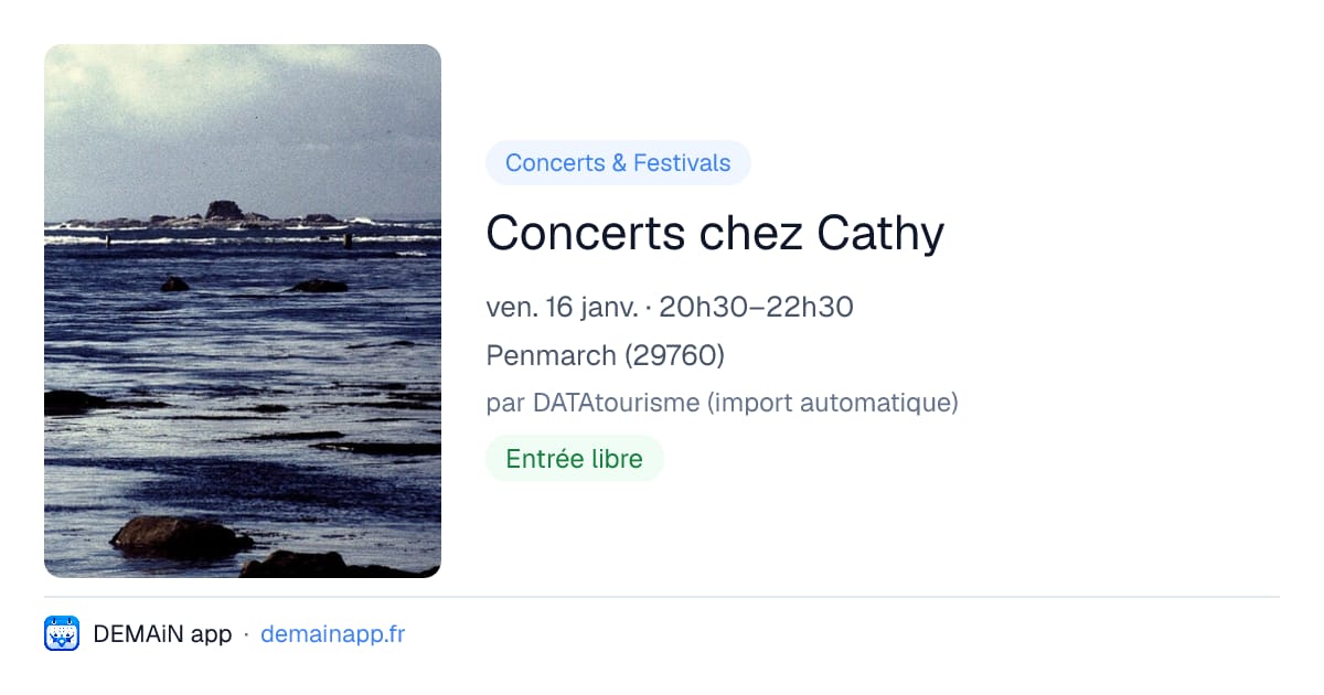 Concerts chez Cathy — Penmarch