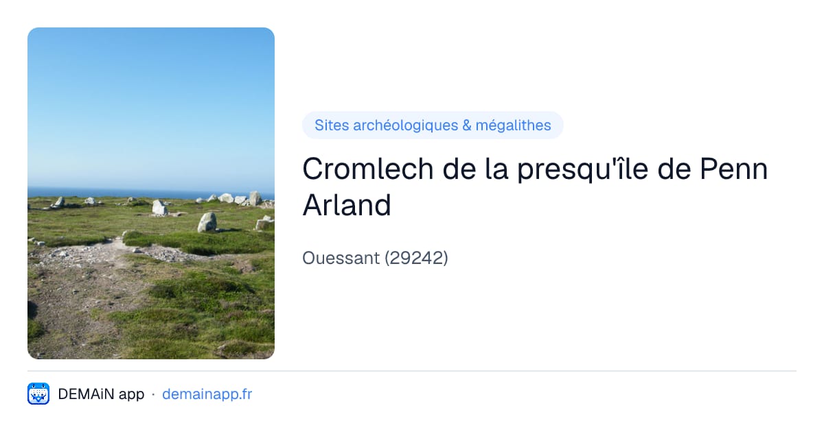 Cromlech de la presqu'île de Penn Arland — Ouessant