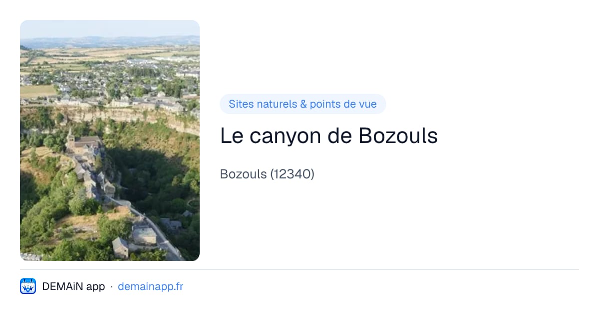Le canyon de Bozouls — Bozouls