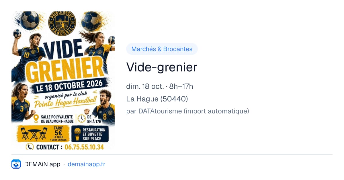 Vide-grenier — La Hague