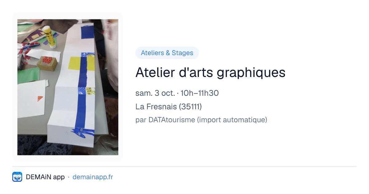 Atelier d'arts graphiques — La Fresnais