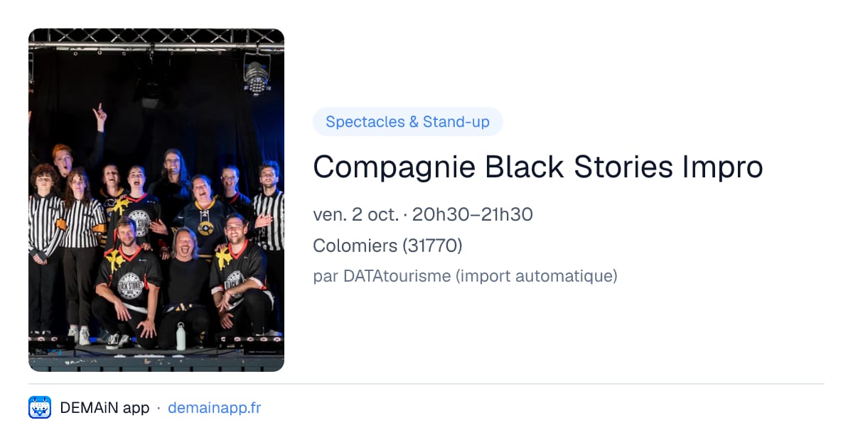 Compagnie Black Stories Impro — Colomiers