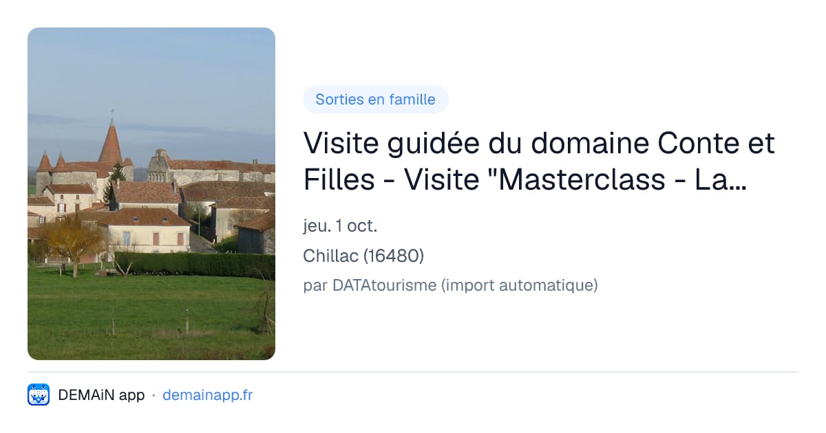 Visite guidée du domaine Conte et Filles - Visite "Masterclass - La distillation" — Chillac