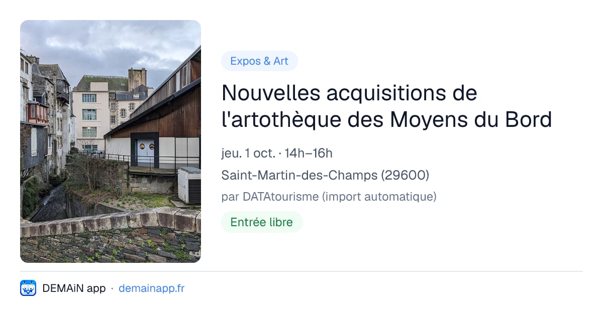 Nouvelles acquisitions de l'artothèque des Moyens du Bord — Saint-Martin-des-Champs