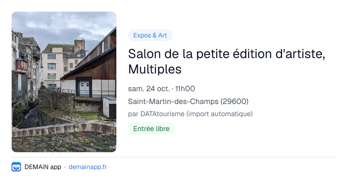 Salon de la petite édition d'artiste, Multiples — Saint-Martin-des-Champs