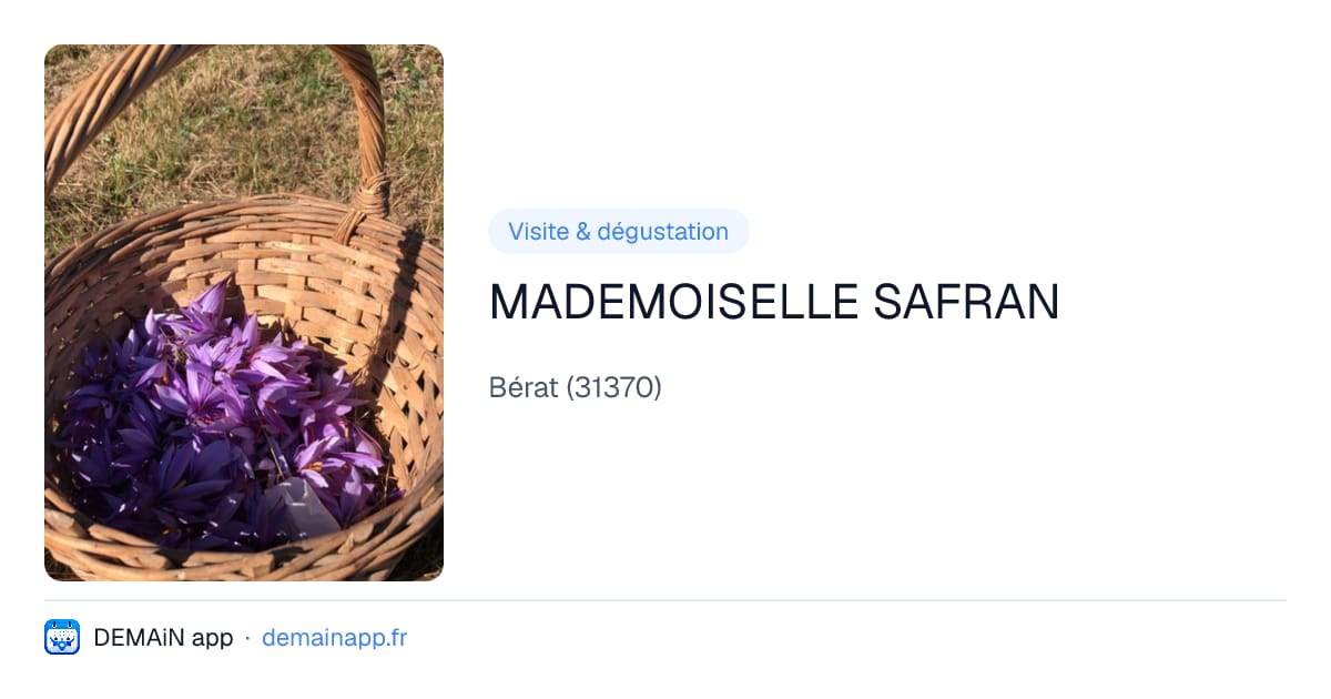MADEMOISELLE SAFRAN — Bérat