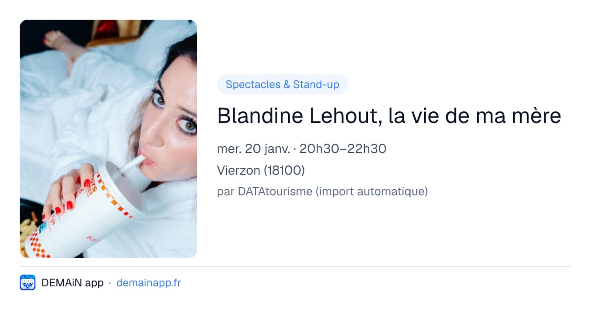 Blandine Lehout, la vie de ma mère — Vierzon