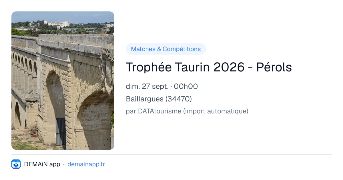 Trophée Taurin 2026 - Pérols — Baillargues