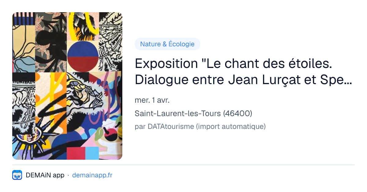Exposition "Le chant des étoiles. Dialogue entre Jean Lurçat et Speedy Graphito" — Saint-Laurent-les-Tours
