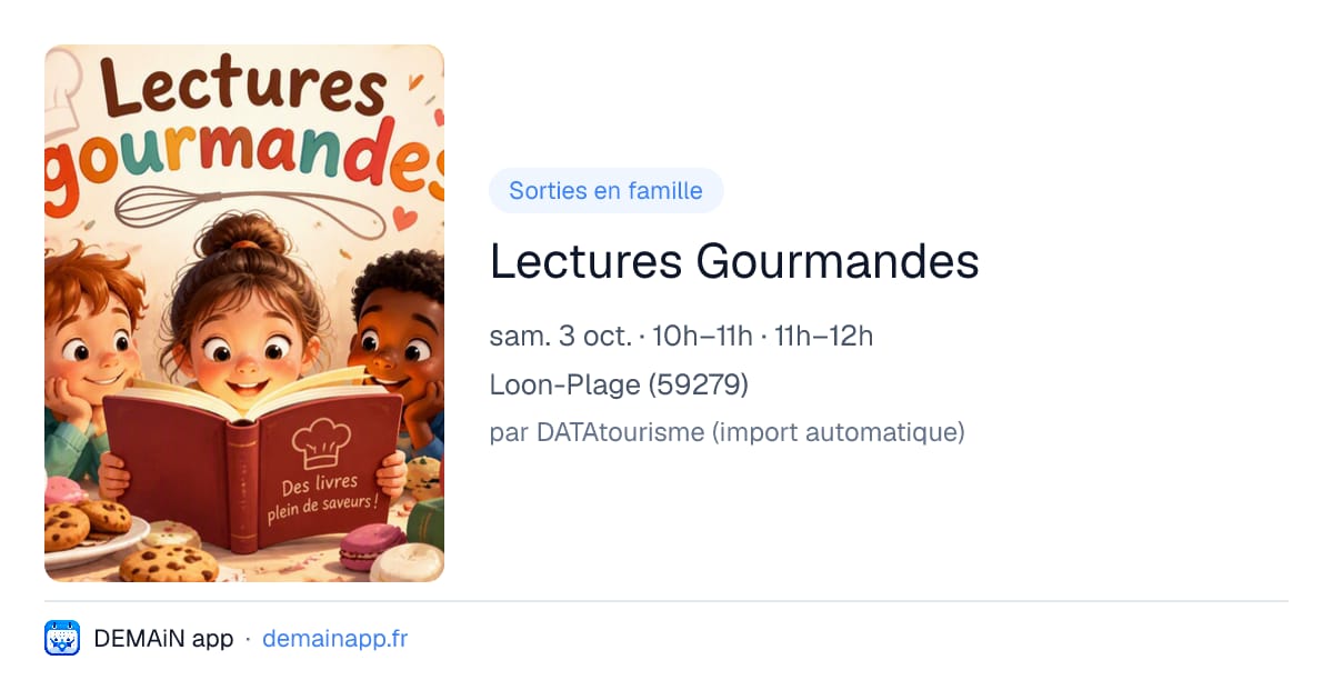 Lectures Gourmandes — Loon-Plage