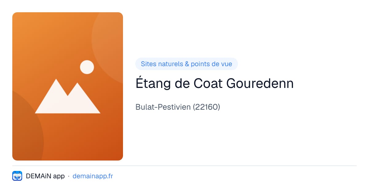 Étang de Coat Gouredenn — Bulat-Pestivien