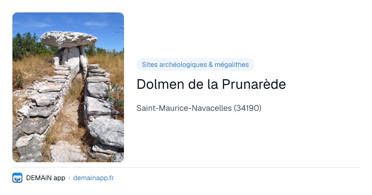 Dolmen de la Prunarède — Saint-Maurice-Navacelles