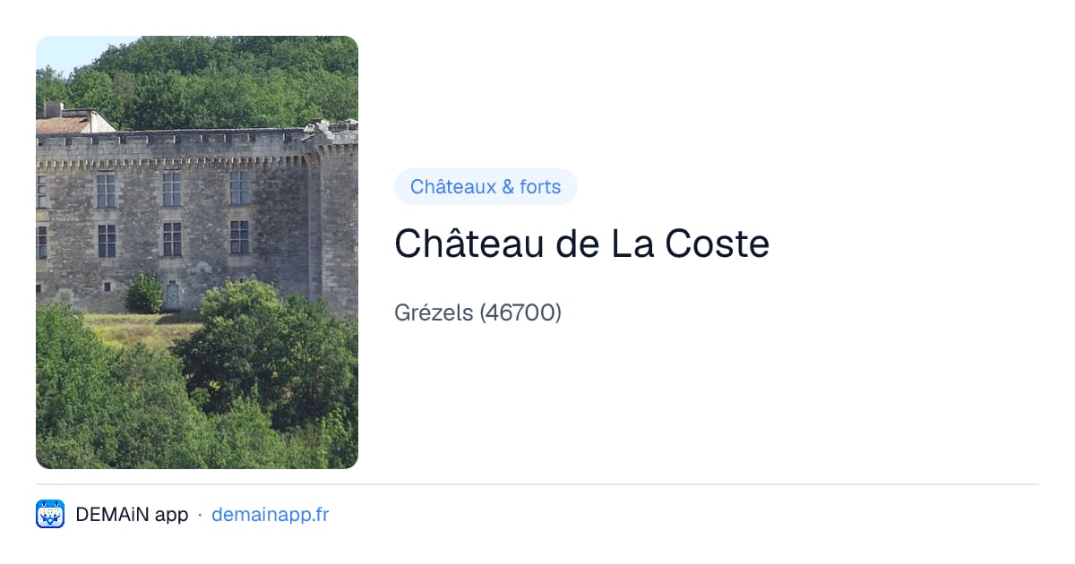 Château de La Coste — Grézels