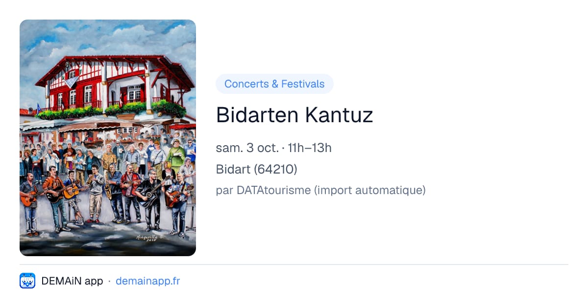 Bidarten Kantuz — Bidart