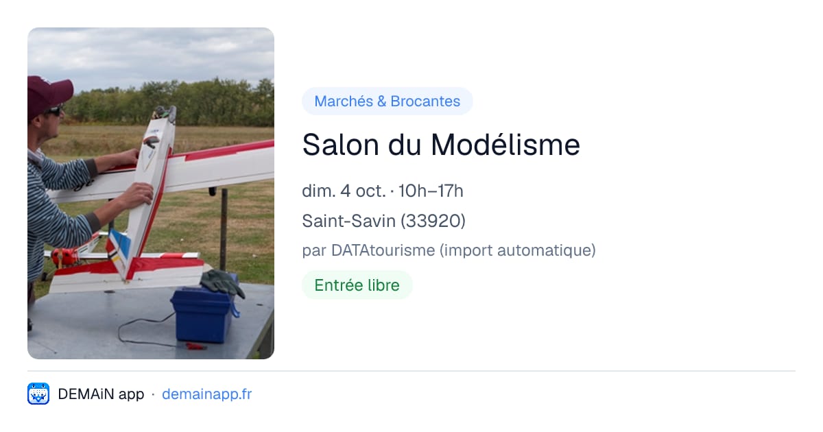 Salon du Modélisme — Saint-Savin