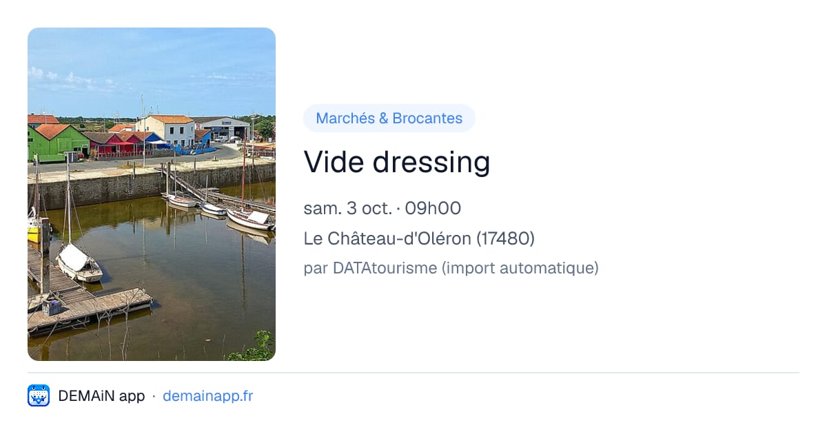 Vide dressing — Le Château-d'Oléron