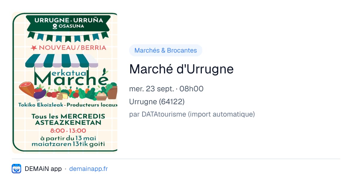 Marché d'Urrugne — Urrugne
