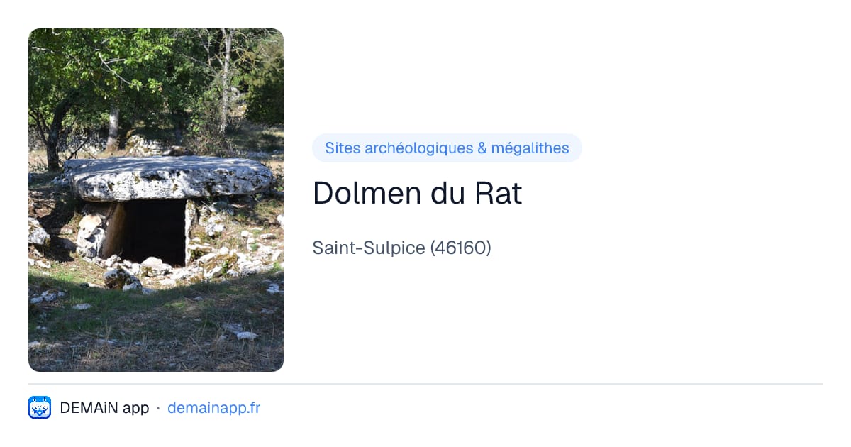 Dolmen du Rat — Saint-Sulpice