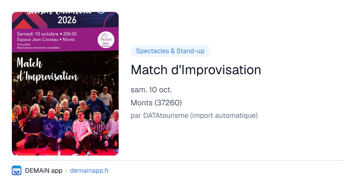 Match d'Improvisation — Monts