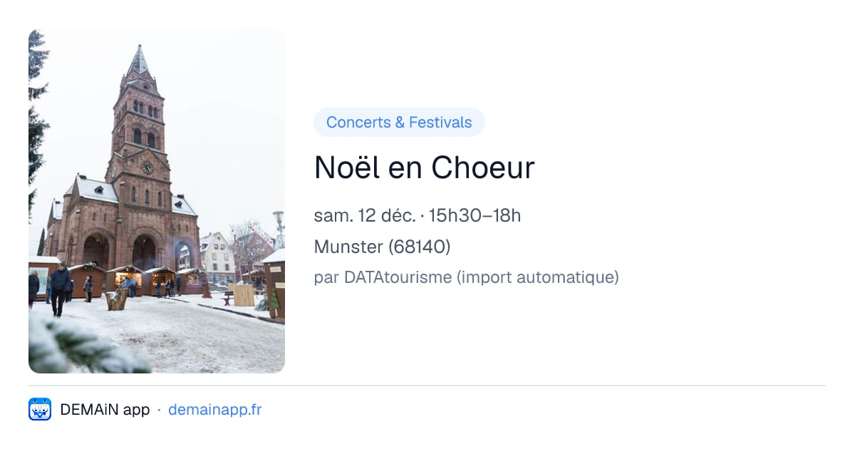 Noël en Choeur — Munster