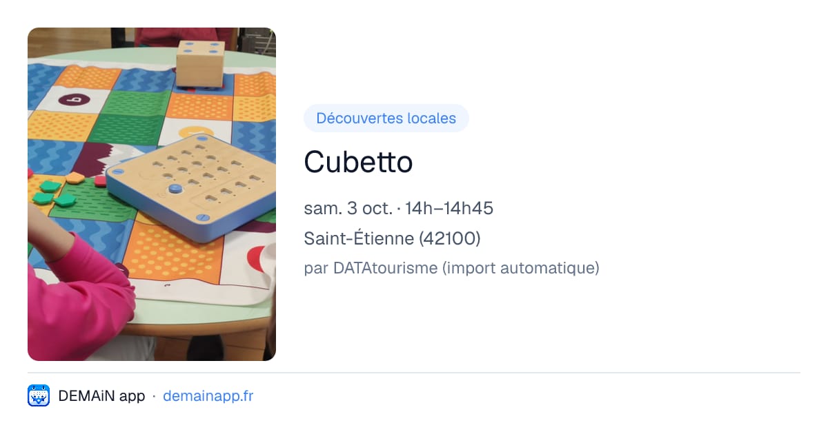 Cubetto — Saint-Étienne