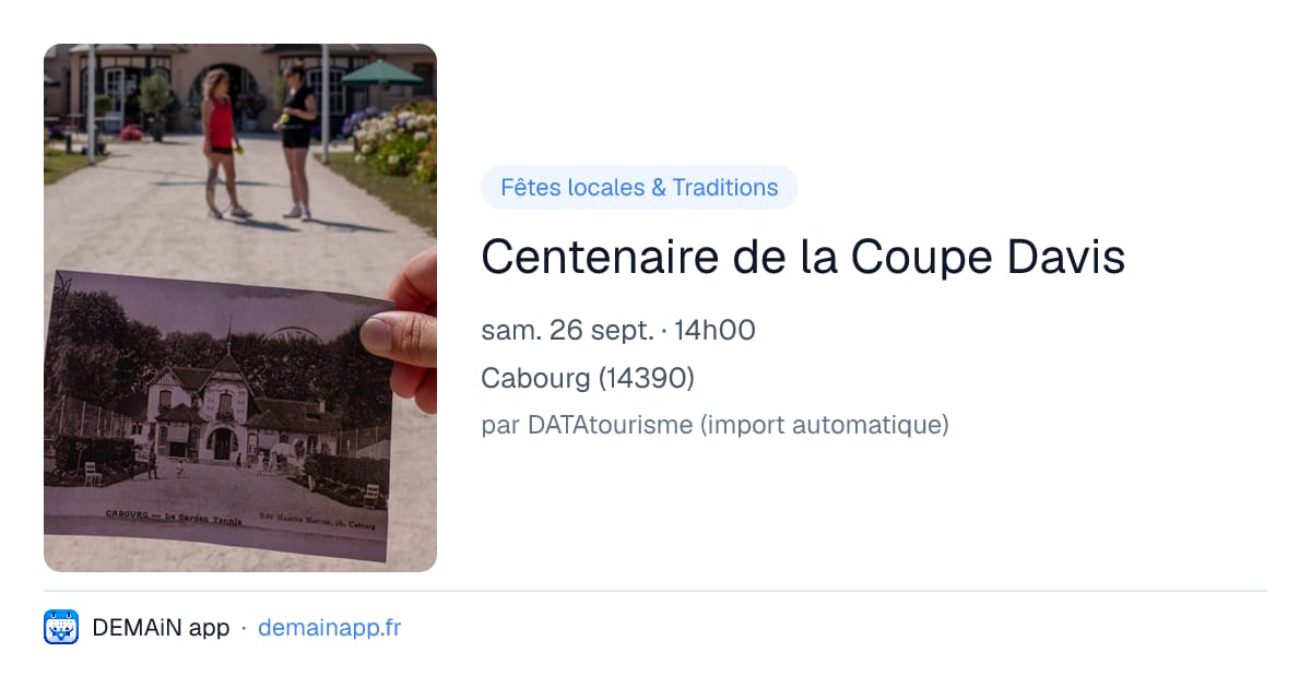Centenaire de la Coupe Davis — Cabourg