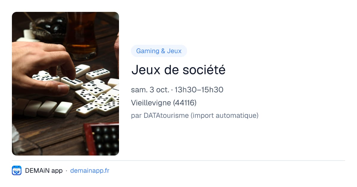 Jeux de société — Vieillevigne