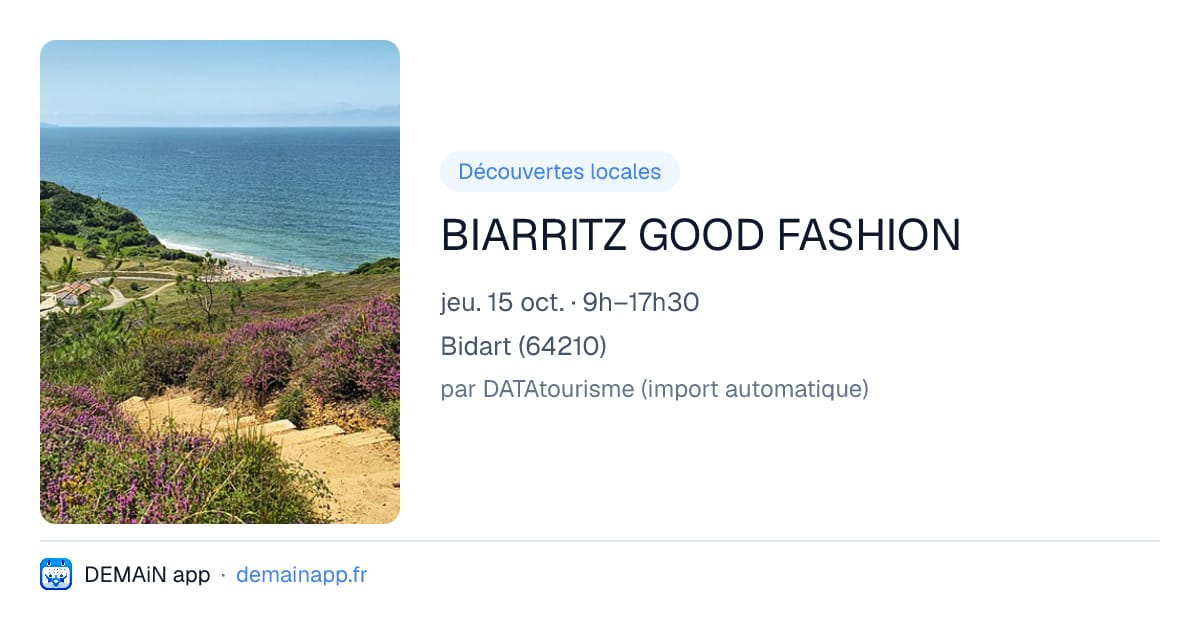 BIARRITZ GOOD FASHION — Bidart
