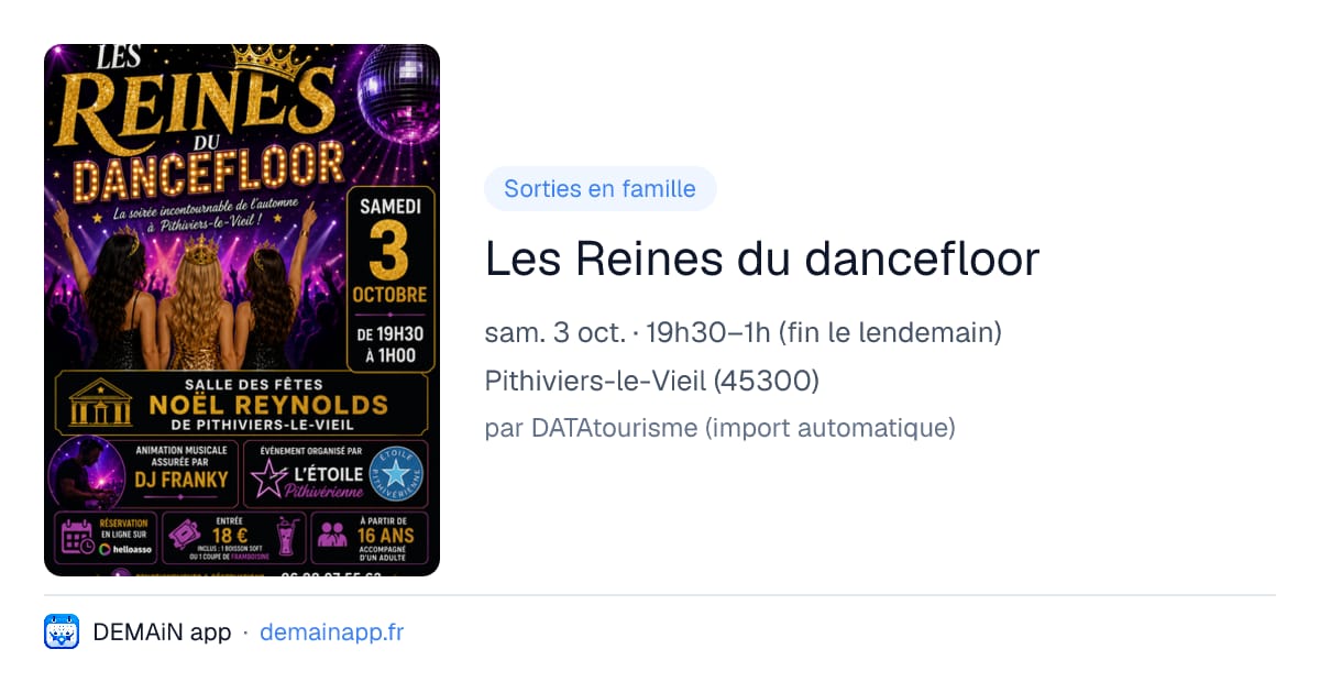 Les Reines du dancefloor — Pithiviers-le-Vieil