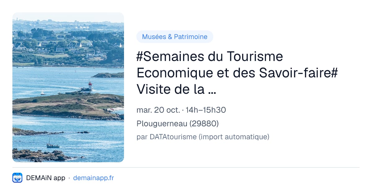 #Semaines du Tourisme Economique et des Savoir-faire# Visite de la recyclerie Adimplij — Plouguerneau