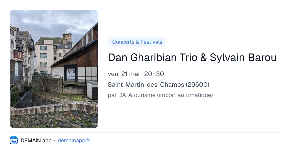 Dan Gharibian Trio & Sylvain Barou — Saint-Martin-des-Champs